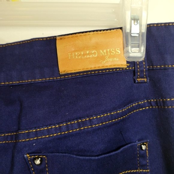 Hello Miss - Womens Stretchy Dark Blue Jeans, Size 31 - Picture 6 of 10